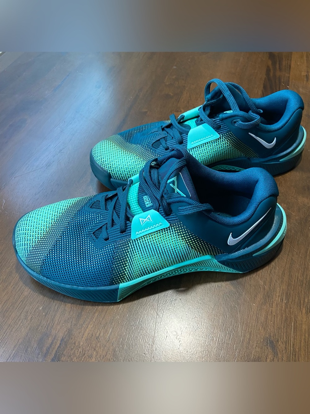 Nike Metcon 7 Women 7.5 Blue Teal Training Shoes Gym Workout Sneakers HQ2620-300